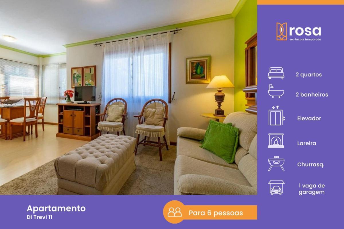 Rosa Edificio Di Trevi Apartment Gramado Bagian luar foto