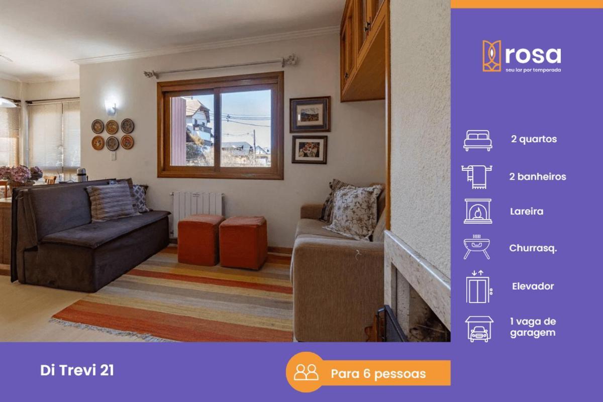 Rosa Edificio Di Trevi Apartment Gramado Bagian luar foto